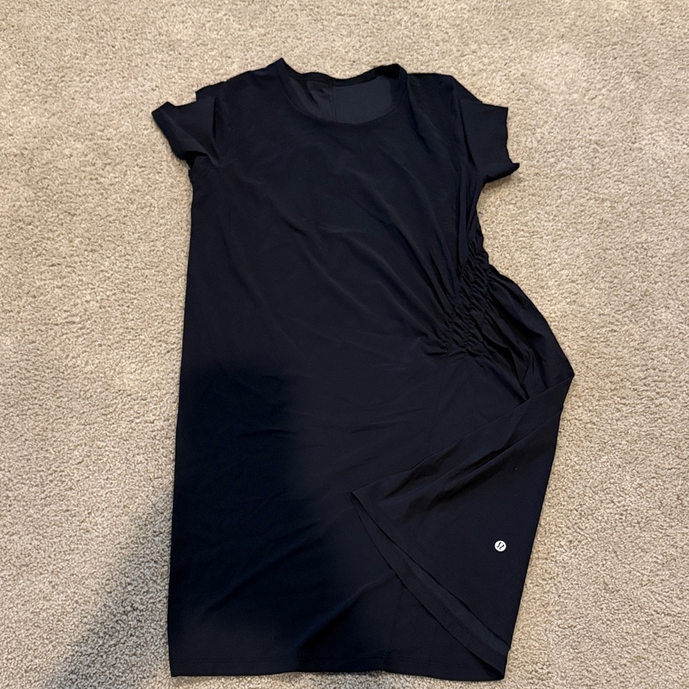 Lululemon Black Short Sleeve Dress l